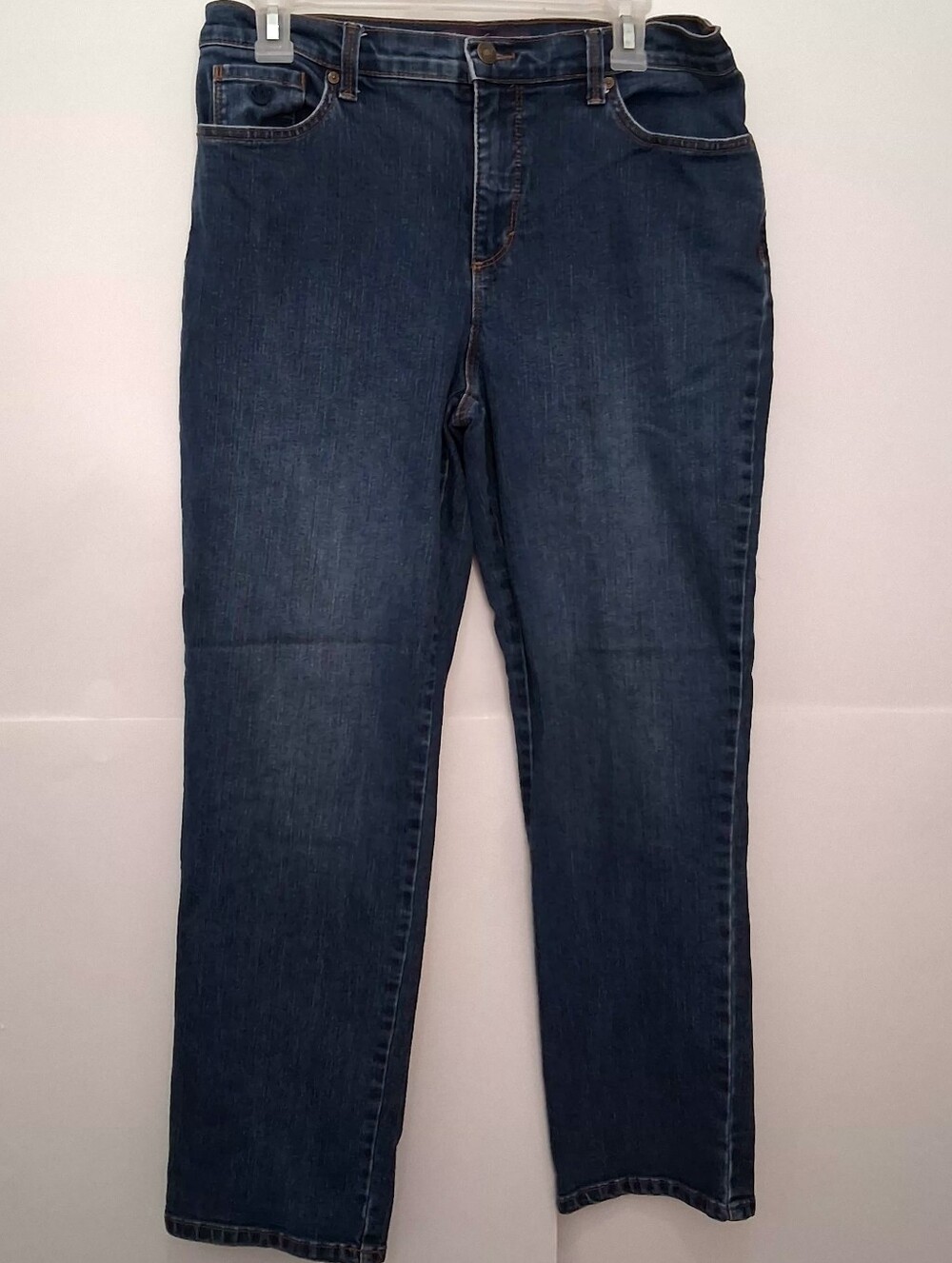 GLORIA VANDERBILT Women's Navy Straight Leg Jeans Size 12